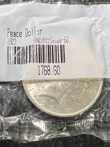 1923 US PEACE SILVER DOLLAR