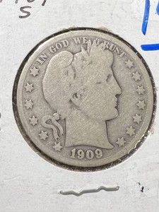 1909 US BARBER HALF DOLLAR
