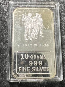 10 GRAMS .999 FINE SILVER BAR IN AIRTITE