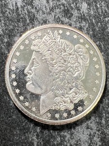 1 TROY OZ .999 FINE SILVER MORGAN DOLLAR ROUND