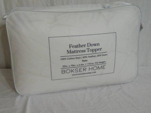 Twin BOKSER HOME Feather & Down Plush Luxury Mattress Topper