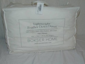 Full Queen  Lightweight BOKSER HOME Feather & Down Duvet Comforter Insert