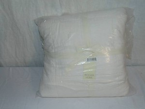 KingCal King White  BOKSER HOME French Linen Box Stitch Quilt