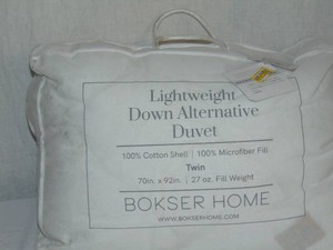 Twin BOKSER HOME Lightweight Premium Down Alternative Duvet Comforter Insert