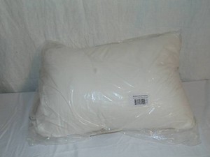 StandardQueen BOKSER HOME Medium 700 Fill Power Luxury White Duck Down Machine Washable White Bed Pillow