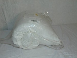Lumbar Down Alternative White Bed Pillow  16 x 44  BOKSER HOME