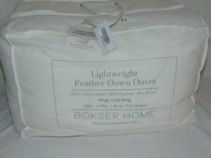 KingCal King Lightweight BOKSER HOME Feather & Down Duvet Comforter Insert
