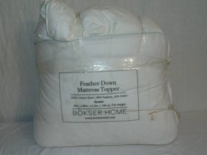 Queen BOKSER HOME Feather & Down Plush Luxury Mattress Topper
