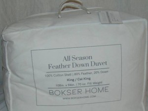 KingCal King All Season BOKSER HOME Feather & Down Duvet Comforter Insert