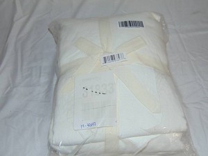 Full White  BOKSER HOME 100% French Linen Sheet Set