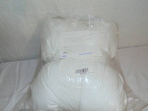 Lumbar Down Alternative White Bed Pillow - 16 Inch  x 44 Inch  BOKSER HOME