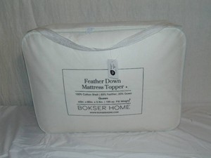 Queen BOKSER HOME Feather & Down Plush Luxury Mattress Topper