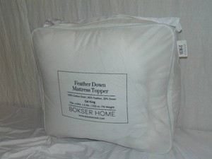 Cal King  BOKSER HOME Feather & Down Plush Luxury Mattress Topper