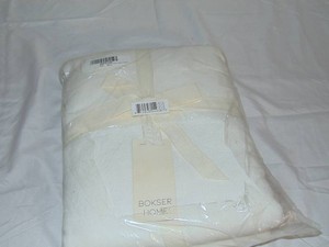 KingCal King White BOKSER HOME 100% French Linen Duvet Cover