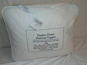 Twin BOKSER HOME Feather & Down Plush Luxury Mattress Topper