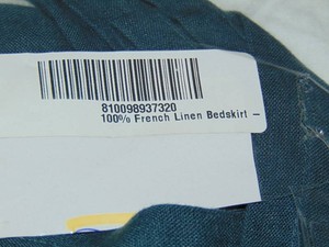 Queen  Baltic BOKSER HOME 100% French Linen Bedskirt