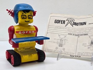 Vintage ROBOTRON Gofer Serving Robot Toy