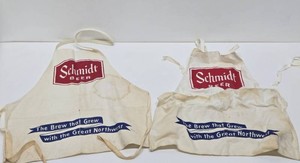 Pair of Vintage SCHMIDT BEER Advertising Aprons
