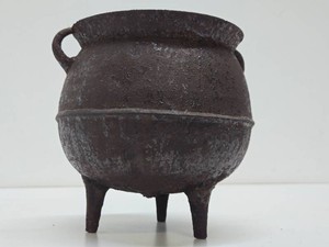 Antique Tri-Legged Cast Iron Pot