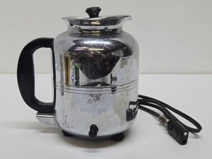 Neat old Vintage Deco Chrome MONITOR Electric Coffee Maker