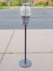 Excellent Vintage 1950s era 5 Cent Gumball Machine wStand