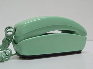 Retro Vintage BELL Push Button Turquoise  Green Telephone