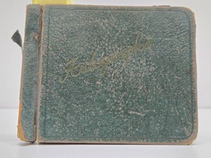Very Cool Old 1950s era Vintage Autograph Book - Some Local Celebrities &amp Hubert Humphrey
