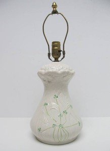 Vintage BELLEEK Porcelain Table Lamp