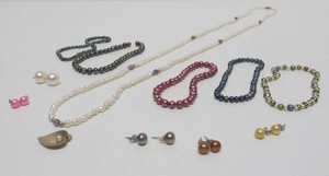 Nice Group of Genuine Pearl Jewelry wSome Sterling Silver
