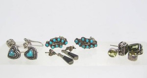 5 Pairs of Sterling Silver Earrings