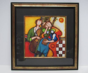 Framed Hand Signed &amp Numbered Serigraph by Charles Lee