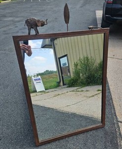 Large Steel Framed African Style Decor Mirror