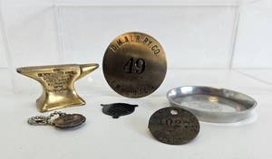 Group of VintageAntique Small Railroad Items