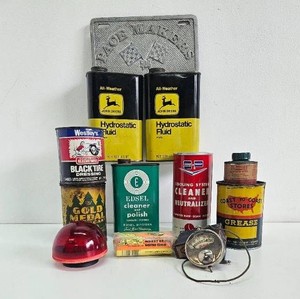 Group of Vintage Advertising Oil  Grease etc Cans&nbsp