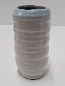 Signed Mid Century 1960s Art Pottery Vase - Dated 1961