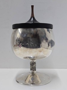 Very Cool LARGE Chrome Chalice - Marked Valero Spain
