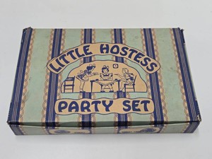 NOS Vintage Glass Little Hostess Party Set