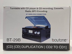 Brand New BOYTONE Wireless Turntable wCD Player, Stereo etc