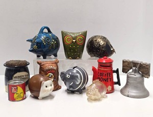 Great Lot of Assorted Vintage Coin Banks&nbsp