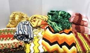 Nice Clean Estate Lot of Vintage Handmade Quilts Blankets Tapestries etc