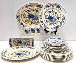 Large Lot of Old vintage Ironstone Dishware - Masons for Carl Forslund&nbsp