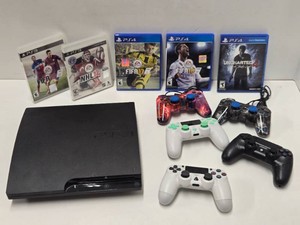 Playstation PS3 Video Game System wAssorted Games &amp Controllers