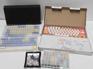 Large Lot of New Colored Key Caps for Computer Keyboards