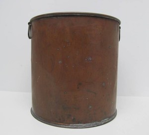 Larger Antique Copper Bucket w2 Side Handles