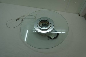 Hanging Glass and Chrome Lighting Fixture