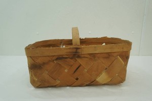 large woven basket 18 x 9 x 8