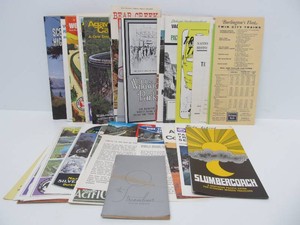 Lot of Vintage Railroad Brochures, Timetables, Maps etc