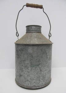 Vintage 1930s era SOO LINE Galvanized Railroad Can&nbsp