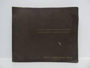 Vintage 1961 Minnesota Transfer Railway Company Operations Book
