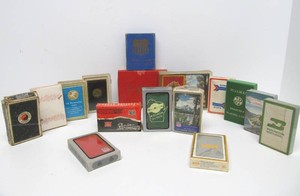 Collection of Vintage Railroad Train Playing Card Decks
